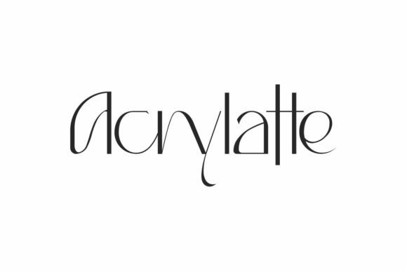 Acrylatte: A Display Font That Makes Your Headlines Instantly Recognizable