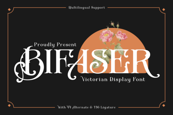 Bifaser: A Bold Display Font for Handmade Labels & Luxury Printables