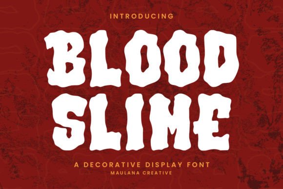 Blood Slime: A Bold Display Font for Hauntingly Memorable Web Headlines