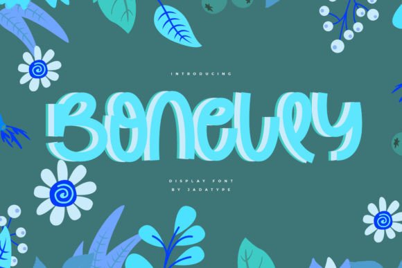 Bonelly: A Playful Display Font for Handmade Labels & Printables