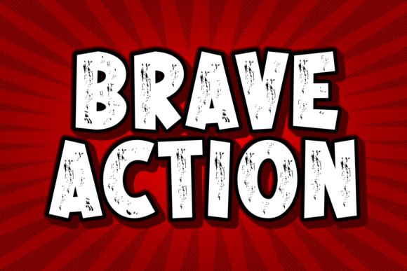 Brave Action: A Display Font That Adds Grit and Heart to Real Branding