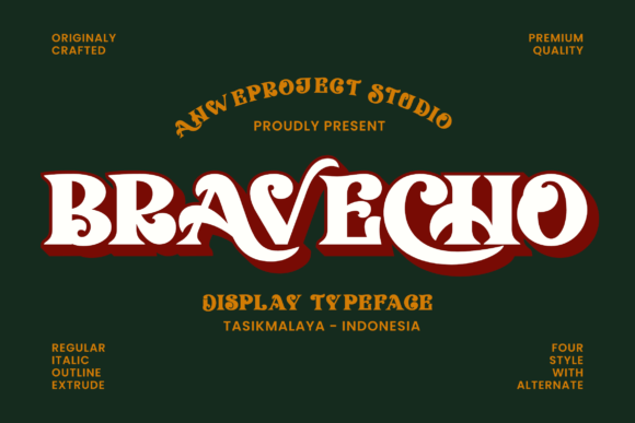 Bravecho: A Thoughtful Serif Display Font for Editorial Moments