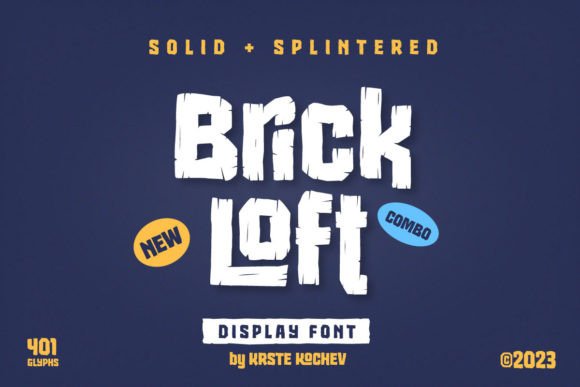Brick Loft Font: Rustic Display Type That Sells