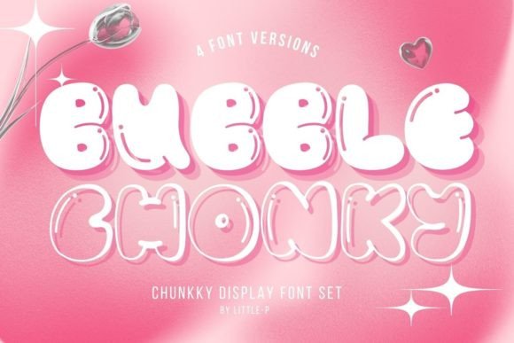 Bubble Chonky Font: Playful, Plump & Perfect for Handmade Brands