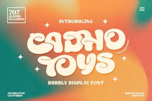 Cadho Toys: A Playful Display Font That Makes Your Brand Shine