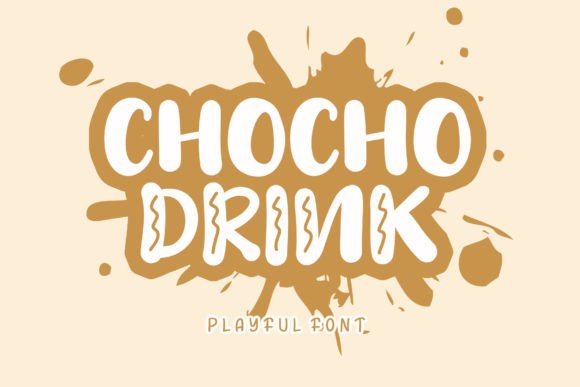 Chocho Drink: A Playful Display Font for Digital Branding
