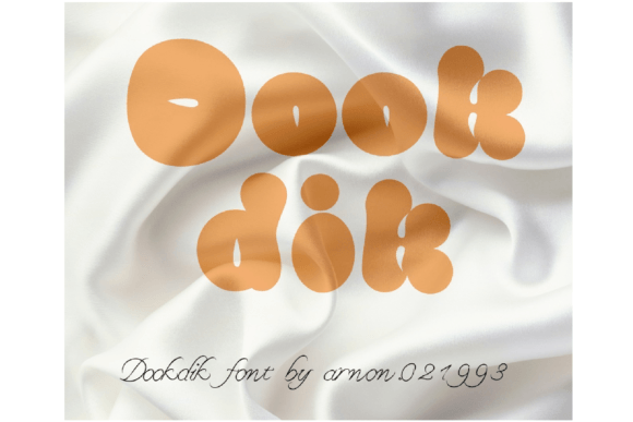 Dookdik: A Playful Display Font That Converts Scrollers Into Clickers