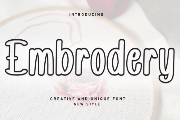Embrodery: A Display Font with Gentle Charm