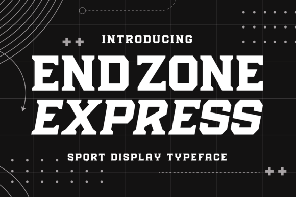 Endzone Express: A Bold Display Typeface for Impactful Web Design