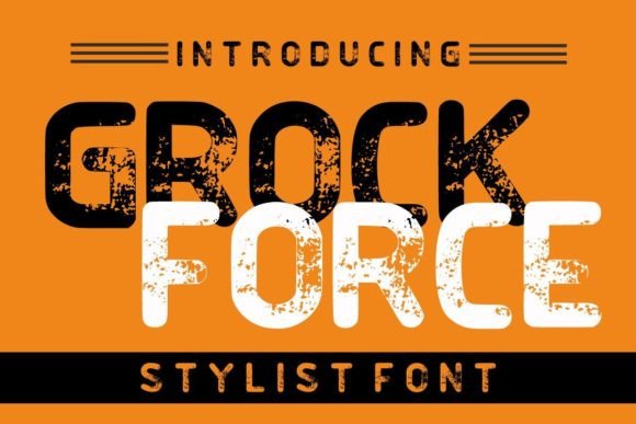 Grock Force: A Bold Display Font for Digital Brand Impact