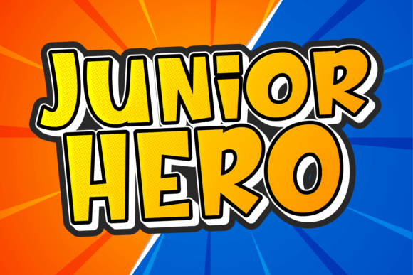 Junior Hero: A Playful Display Font for Small Business Branding