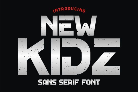 New Kidz: A Bold Display Font for Modern Digital Brands