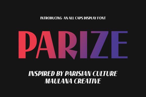 Parize: A Display Font That Carries Editorial Warmth