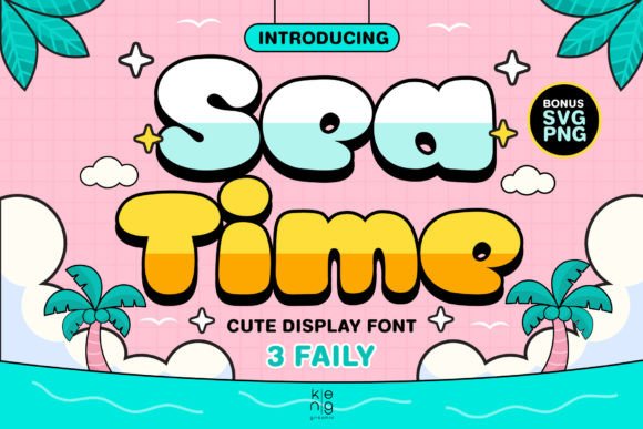 Sea Time: A Display Font That Grabs Scrolling Eyes