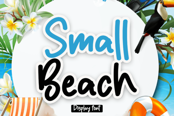 Small Beach Font: A Playful Display Typeface for Handmade Creators