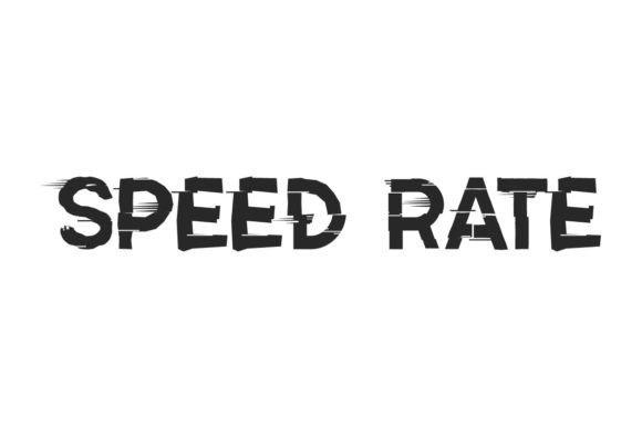 Speed Rate Font: A Racing-Themed Display Typeface for Makers