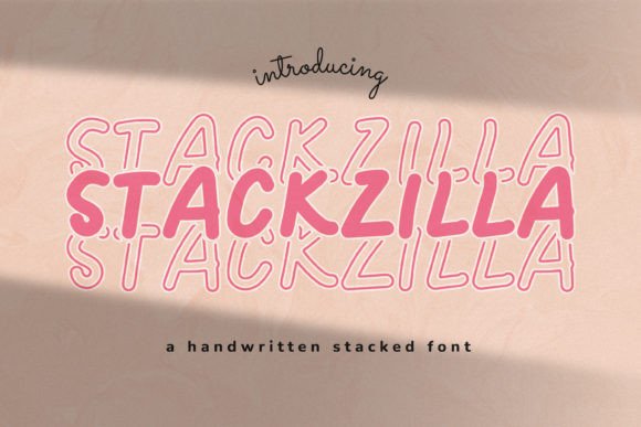Stackzilla: A Bold Display Font for Digital Brand Impact