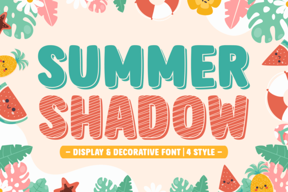 Summer Shadow: A Playful Display Font for Digital Branding